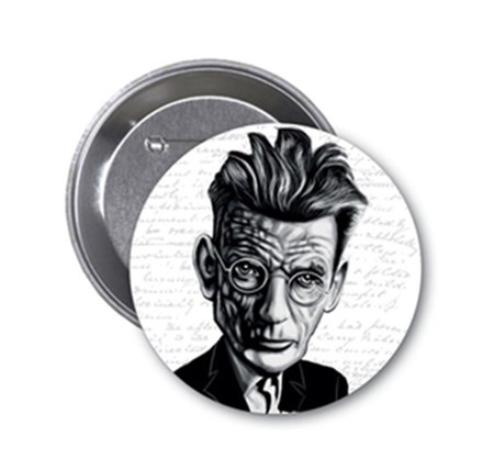 Samuel Beckett Karikatür Rozet Aylak Adam Hobi