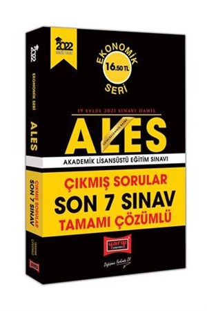 2022 ALES Ekonomik Seri Son 7 Sınav Tamamı Çözümlü Çıkmış Sorular