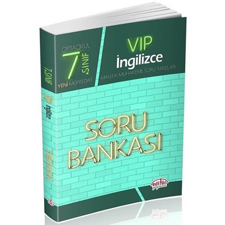 Editör 7. Sınıf Vip İngilizce Soru Bankası Yeni
