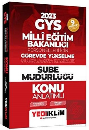 2023 GYS MEB Milli Eğitim Bakanlığı Şube Müdürlüğü Konu Anlatımlı Yediiklim Yayınları