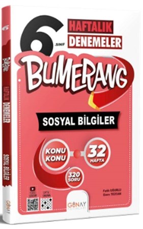 6. Sınıf Sosyal Bilgiler Bumerang Haftalık Denemeler