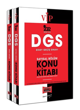 DGS 2022 VIP Sayısal - Sözel Bölüm Konu Kitabı Seti