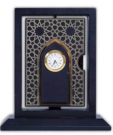 Ahşap Kutulu Tavaflı K.Kerim Cep Boy- Dikey Saatli