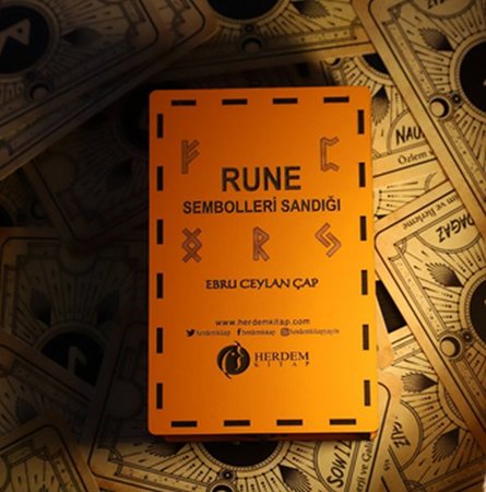 Rune Sembolleri Sandığı Ahşap Kutulu