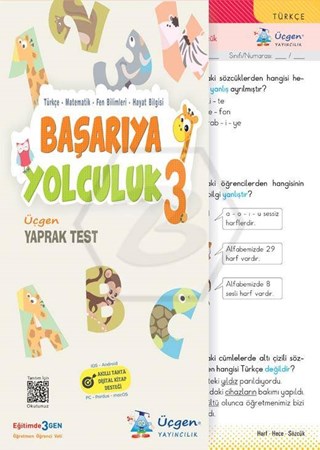 3. Sınıf Başarıya Yolculuk Yaprak Test