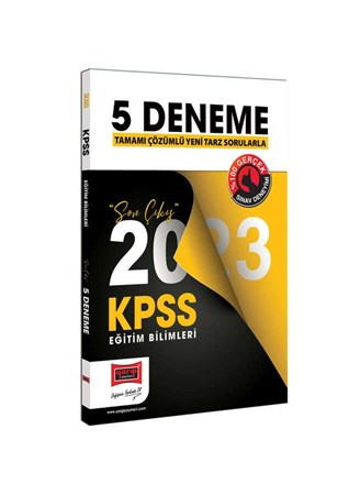 KPSS Eğitim Bilimleri Tamamı Çözümlü Son Çıkış 5 Deneme Sınavı