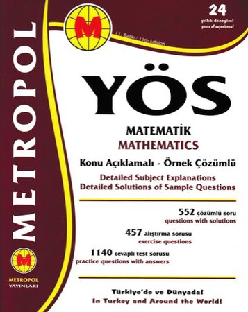 Metropol YÖS Matematik Konu Anlatımlı - Örnek Çözümlü (Yeni)