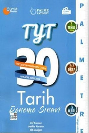 Palme 2021 Tyt Tarih 30 Deneme Sınavı