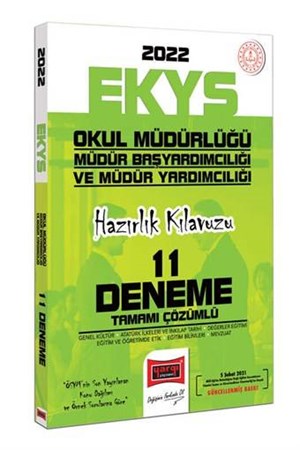 2022 EKYS Okul Müdürlüğü Müdür Başyardımcılığı ve Müdür Yardımcılığı Hazırlık Kılavuzu Tamamı Çözümlü 11 Deneme