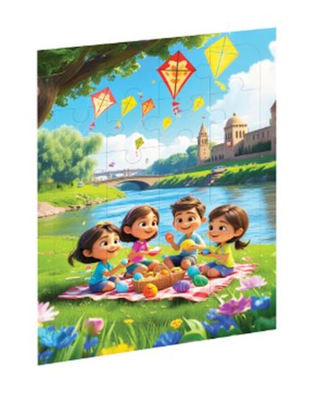 Piknik Günü Ahşap Puzzle
