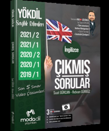 Modadil Yayınları YÖKDİL Sağlık Bilimleri Çıkmış Sorular Tamamı Video Çözümlü