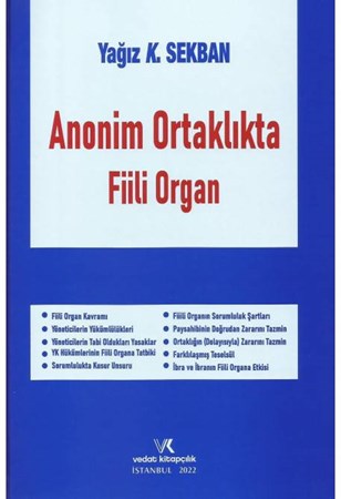 Anonim Ortaklıkta Fiili Organ