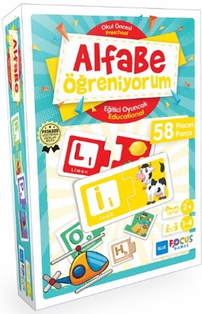 Blue Focus Alfabe Öğreniyorum - Eğitici Oyunlar 58 Parça