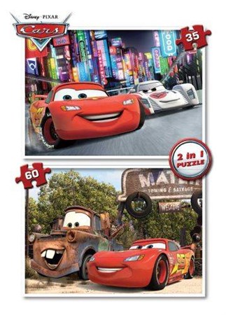 Cars Puzzle 2 In 1 35 60 Parça Cr 741