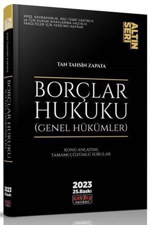 Borçlar Hukuku (Genel Hükümler) (Altın Seri)