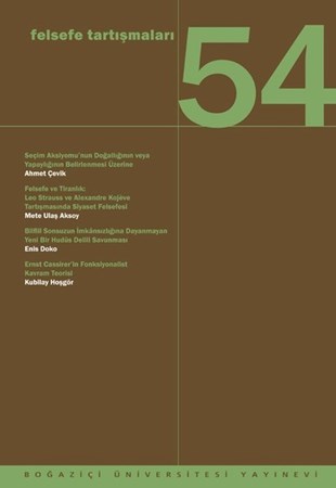 Felsefe Tartışmaları 54