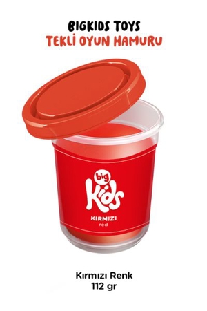 Bigkids Toys / Kırmızı - 12'li Oyun Hamuru (112 Gr)