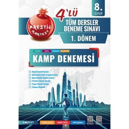 8. Sınıf 1. Dönem Tüm Dersler 4’Lü Kamp Denemesi