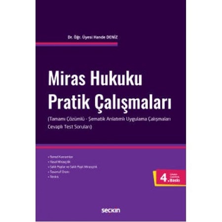 Miras Hukuku Pratik Çalışmaları (Tamamı Çözümlü)