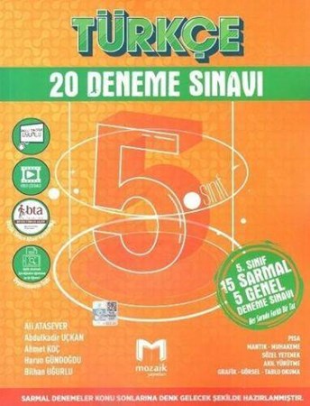 5. Sınıf Türkçe 20 li Deneme