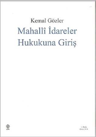 Mahalli İdareler Hukukuna Giriş
