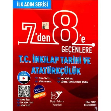 7 Den 8 e Geçenlere T. C. İnkılap Tatihi ve Atatürkçülük İlk Adım Serisi Soru Bankası