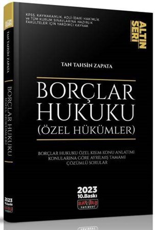 Borçlar Hukuku (Özel Hükümler) (Altın Seri)