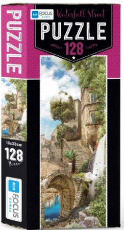 Blue Focus Waterfall Street - Puzzle 128 Parça