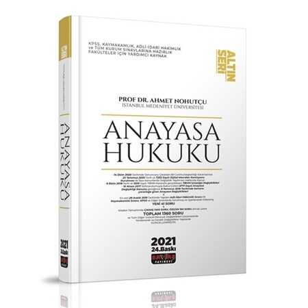 Anayasa Hukuku Konu Anlatımı Altın Seri 25.Baskı