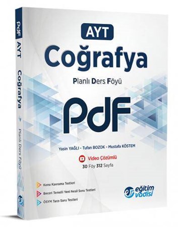AYT Coğrafya Planlı Ders Föyü Konu Anlatımlı