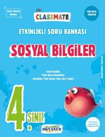 4. Sınıf Classmate Sosyal Bilgiler Etkinlikli Soru Bankası
