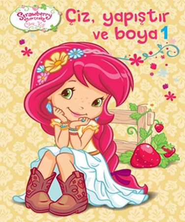 Çilek Kız - Çiz  Yapıştır Boya 1