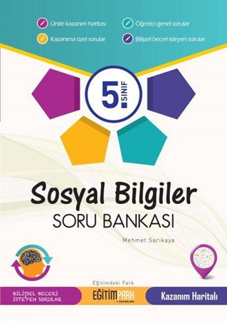 Eğitimpark 5.sınıf  Sosyal Bilgiler Soru Bankası (30,00 Tl İadesiz)
