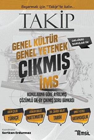 Takip İcra Müdürlüğü Sınavı Konularına Göre Sıralanmış Genel Kültür – Genel Yetenek Çözümlü Çıkmış Soru Bankası