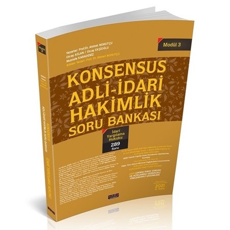 Konsensus Adli İdari Hakimlik İdari Yargılama Hukuku Soru Bankası Modül 3 Savaş Yayınları 2021
