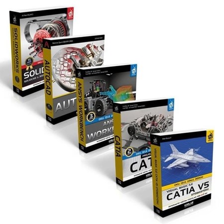 Bilgisayar Destekli Tasarım Ve İmalat Seti (5 Kitap Takım)