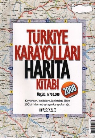 Türkiye Karayolları Harita Kitabı 2008 Ölçek 1 750.000