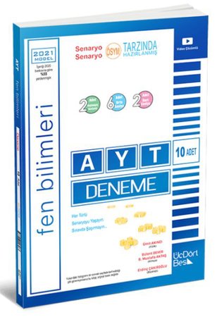 Üç Dört Beş 2021 AYT 10 lu Fen Bilimleri Denemesi