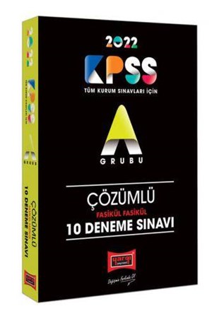 KPSS A Grubu Fasikül Fasikül Çözümlü 10 Deneme Sınavı