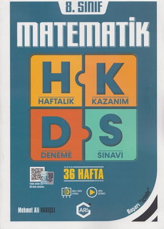 Arı Yayıncılık 8. Sınıf Matematik Arı Haftalık Kazanım Deneme
