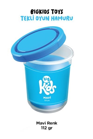 Bigkids Toys / Mavi - 12'li Oyun Hamuru (112 Gr)
