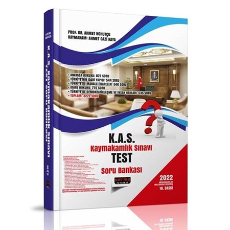 KAS Kaymakamlık Sınavı Test Soru Bankası