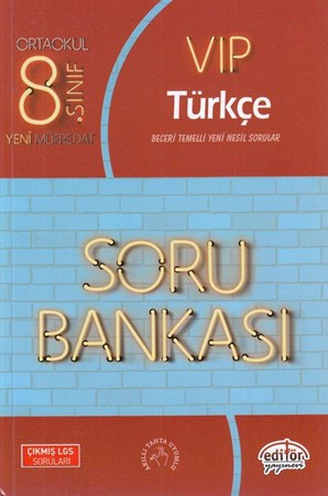 Editör 8. Sınıf Vip Türkçe Soru Bankası Yeni